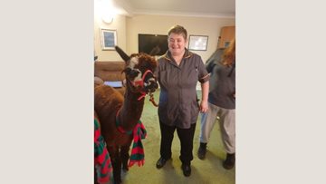 Furry visitors at Westwood Lodge